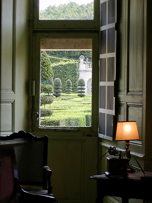 Vue depuis le Cabinet de travail - Castillo de Villandry 245