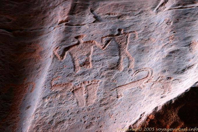 Thamudic inscriptions Wadi Rum 502