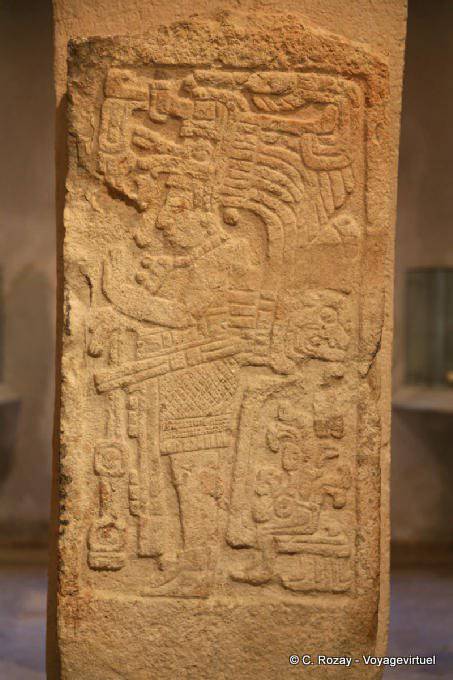 Campeche Museo Archeologia Maya Stele 9 :: Mexico