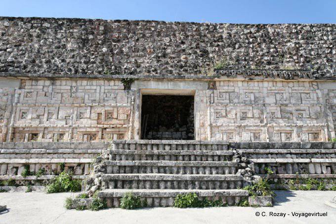 Uxmal Grande Pyramide Temple Des Perroquets Vue Generale 22 :: Mexico