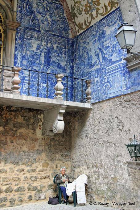 Porta da Vila azulejos anciens Obidos 168