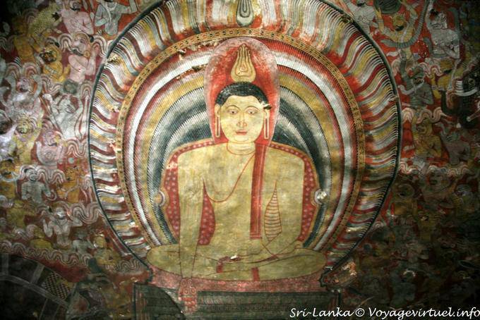 Murals Dambulla Raja Maha Vihara 32 Sri Lanka