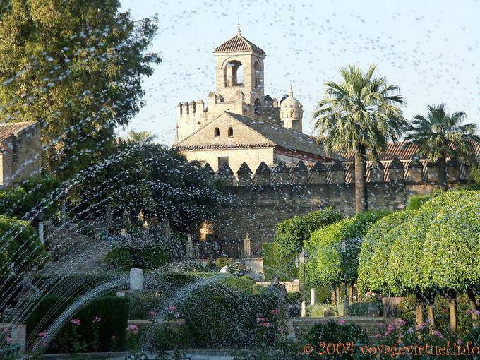 Chorro de agua, Alcázar de Córdoba - España