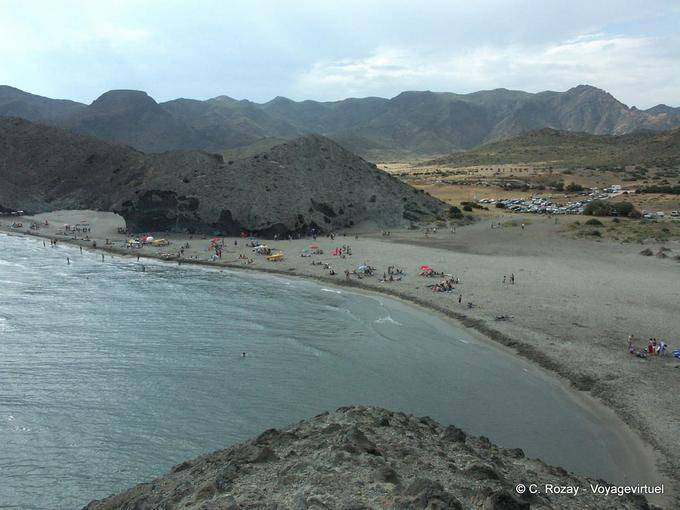 Panorama Playa de Monsul, Cabo de Gata - España, Andalucia