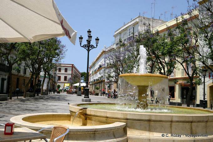 Fountain allí, Cádiz - España, Andalucia