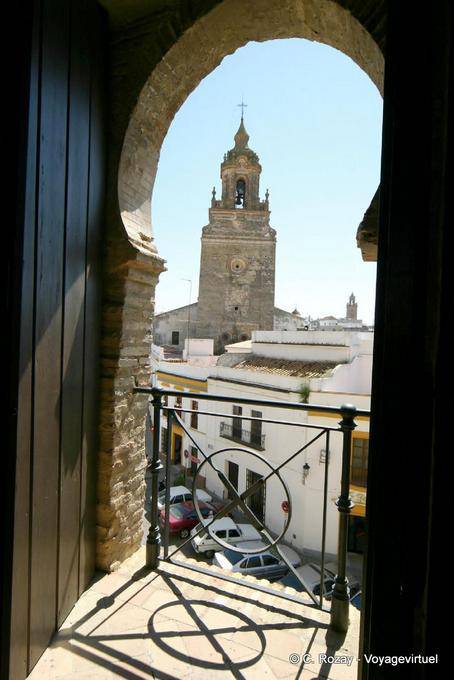 Vista morisco de la Puerta de Sevilla, Carmona - España, Andalucia