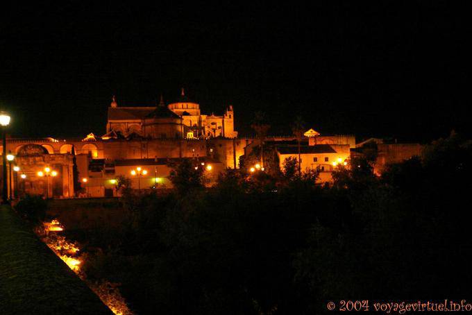 Vista nocturna de la Catedral de Córdoba - España, Andalucia