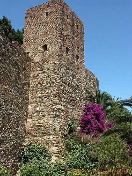 Torre de la Plaza de la Alcazaba, Málaga - España, Andalucia
