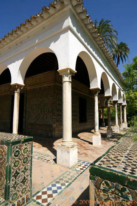 Jardín de la Danza ángulo mudéjar, Sevilla Alcázar - España