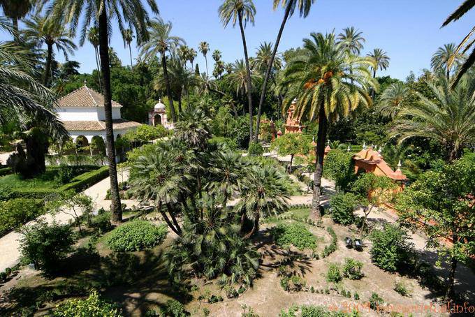 Jardín a la bandera de Carlos I, Alcázar de Sevilla - España