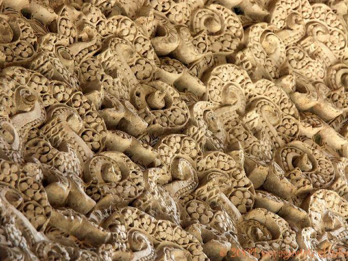 Detalle de las muñecas de patio, Sevilla Alcázar - España