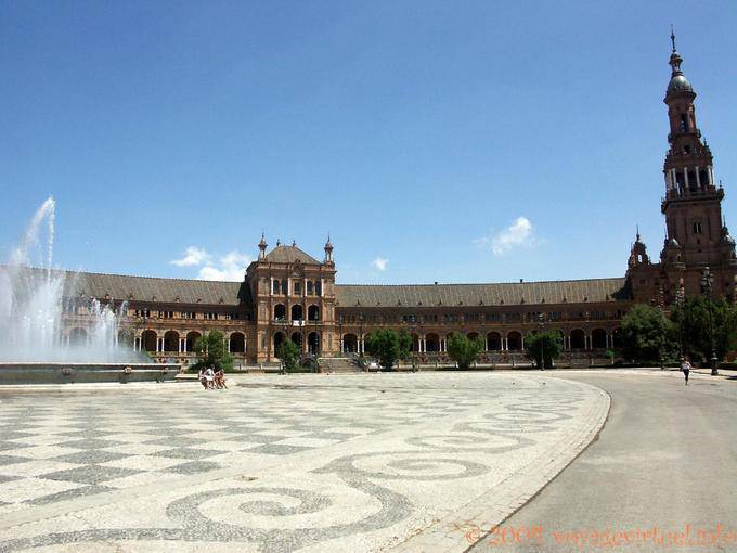 Panorama de Sevilla Plaza de España - España