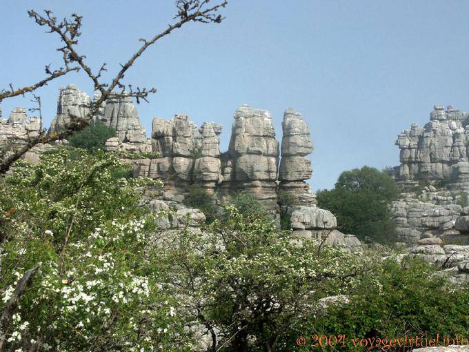 Naturaleza y formas erosionadas Torcal de Antequera - España