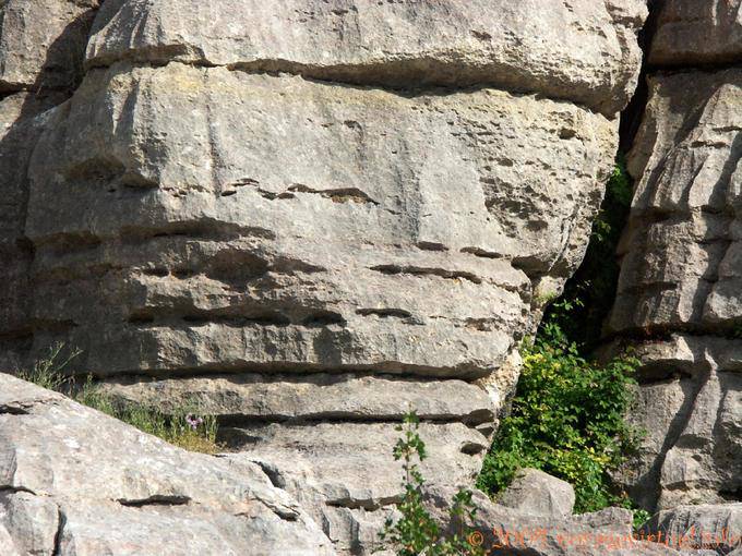Roca típica de la Sierra del Torcal - España