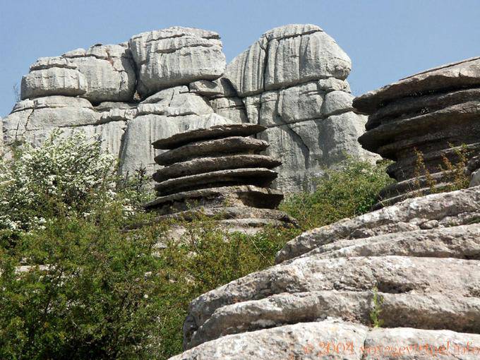 Apilamiento karst El Tornillo, Torcal de Antequera - España