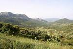 Paisaje entre Guadix y Grazalema, España.