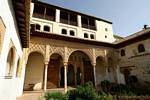 Entrada al Palacio del Generalife, Alhambra nazarí de Granada, España.