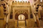 El mihrab, Mezquita de Córdoba, España.