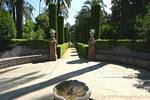 Sendero del jardín Laberinto, Sevilla Alcázar, España.
