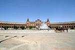Panorámica Plaza de España, Sevilla, España.