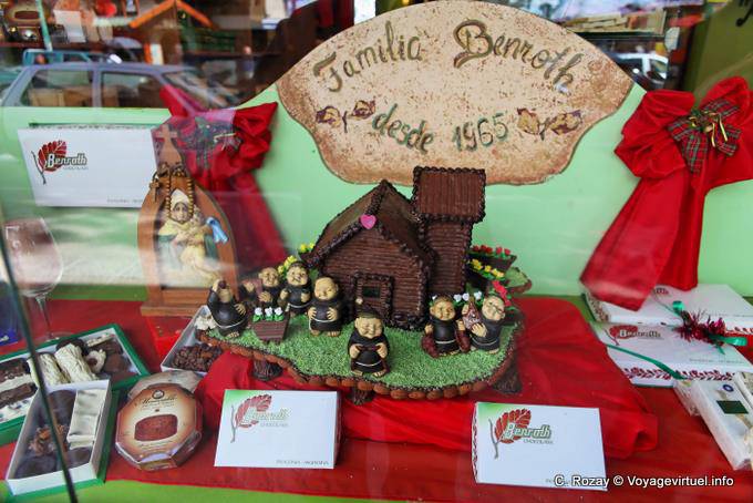 Familia Benroth, escaparate de chocolate, Bariloche - Argentina