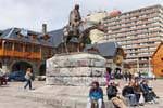 Estatua de General Roca, Plaza del Centro Cívico, Bariloche, Argentina.