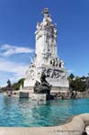 El Monumento a la Carta Magna y las Cuatro Regiones Argentinas, Avenida Sarmiento, Monumento a los Españoles, Buenos Aires, Argentina.