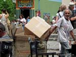 Pobres cajas colectoras, La Boca, Suspiros de Piazoleta, Buenos Aires, Argentina.