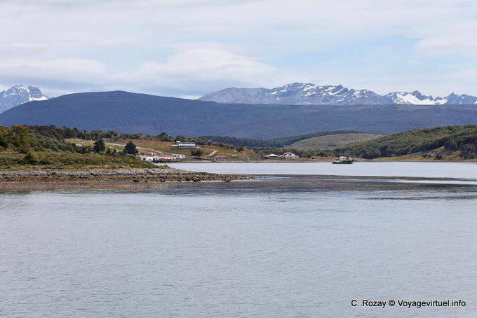 Vista de la bahía, la Estancia Harberton, Ushuaia - Argentina
