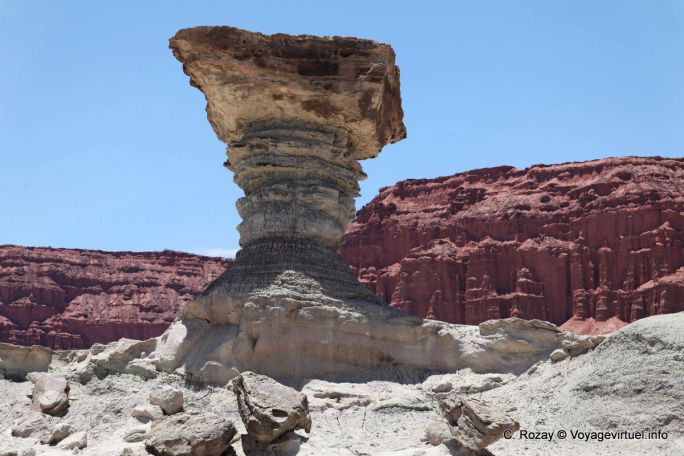 Hongo de piedra, Ischigualasto, Valle de la Luna - Argentina