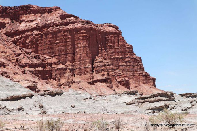 Roche rojo, Ischigualasto, Valle de la Luna - Argentina