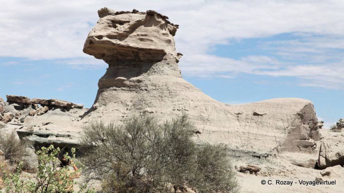 La esfinge (la esfinge) Ischigualasto, Valle de la Luna - Argentina
