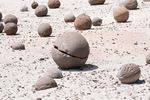 Bola rota, Ischigualasto, Cancha de Bochas, Argentina.