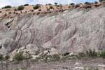 Barrancas gris Ischigualasto, Valle de la Luna, Argentina.