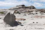 Las formaciones geológicas, Ischigualasto, Valle de la Luna, Argentina.