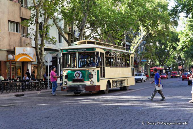 Bus antique, Mendoza Avenida San Martin - Argentina
