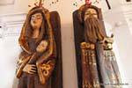 Estatuas de madera divertidos, Banco Nacional Hypothecario, Mendoza, Argentina.