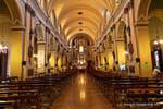 Nave de la Iglesia, la Basílica de San Francisco, Mendoza, Argentina.