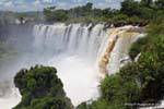 Panorama de las cataratas de Adán y Eva, Cataratas del Iguazú, Argentina.