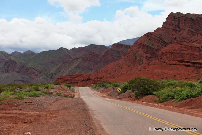 Vista desde la carretera 68, Quebrada de las Conchas - Argentina