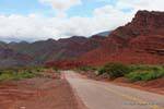Vista desde la carretera 68, Quebrada de las Conchas, Argentina.