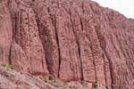 Centrarse en la Casa de Loros, Quebrada de las Conchas, Argentina.