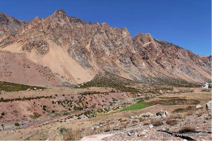 Bajando a Los Penitentes, Ruta 7 - Argentina
