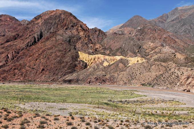 Entre Uspallata y Potrerillos, Ruta 7 - Argentina