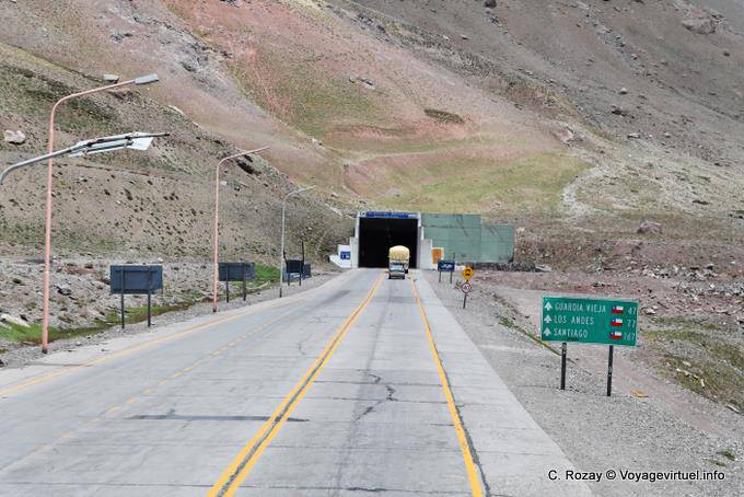Ruta 7, Cristo Redentor túnel Internacional - Argentina