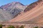 Polvo Cordillera Ruta 7 de Mendoza en Chile, Argentina.