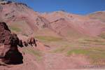 las colinas Eva Perón, Ruta 7 Las Cuevas, Argentina.