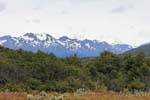 Paisaje fueguino, Bahía Lapataia, el Parque Nacional Tierra del Fuego, Ushuaia, Argentina.