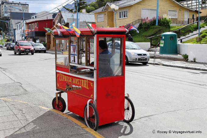 Palomitas vendedor, Ushuaia - Argentina