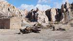 Casa en ruinas en la Quebrada El Tonco Valle Calchaquíes, Ruta 40, Argentina.